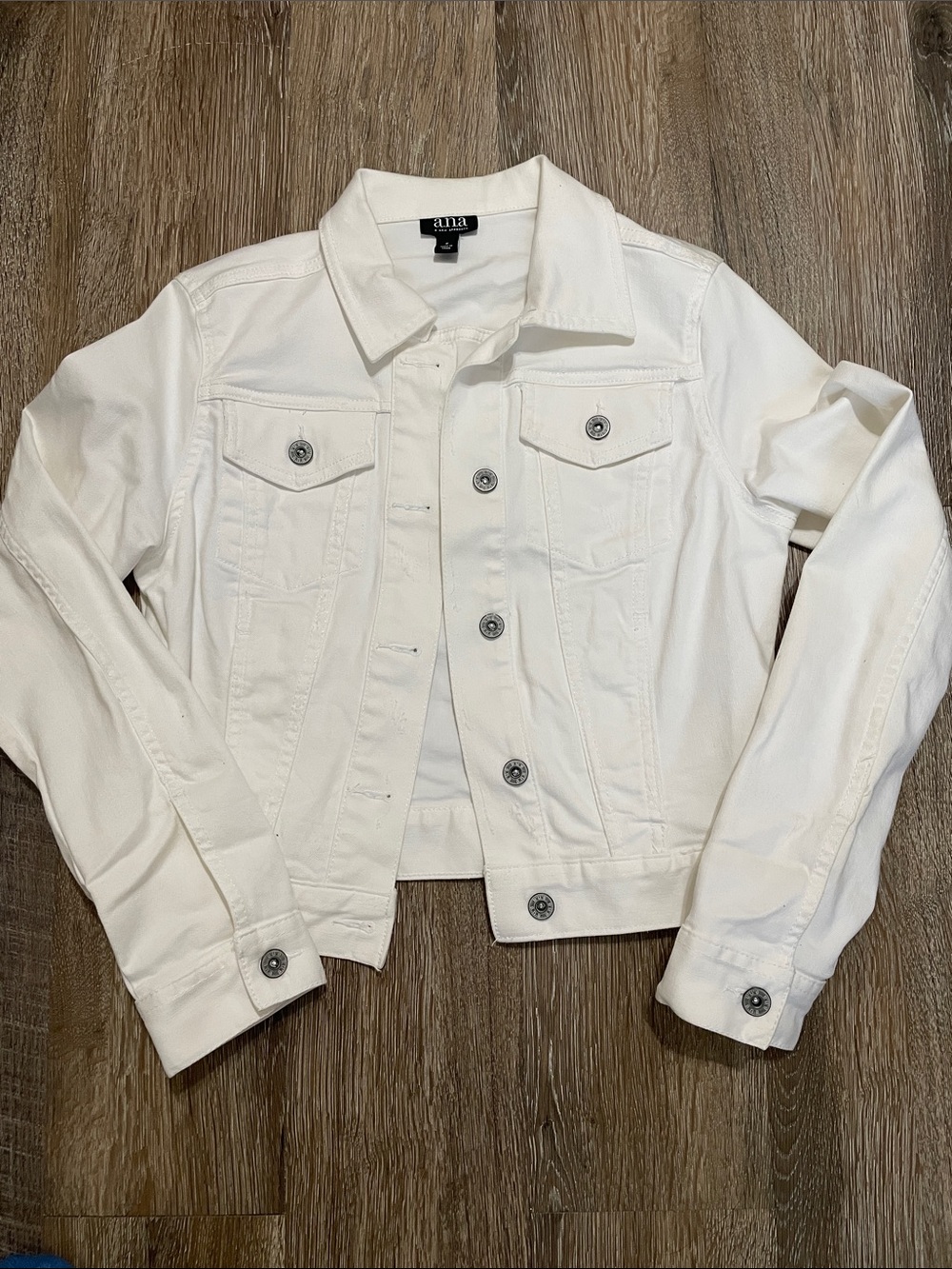 Alia White Denim Trucker Jacket